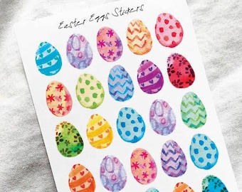 Easter Eggs Stickers, April Stickers, Decor Stickers, Planning Decoration, Planner Stickers,