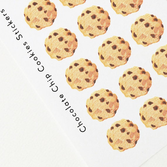 Chocolate Chip Cookies Stickers Planner Decoration Stickers Etsy