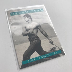 Jose Canseco BEZ KOSZULKI 'Dream Team' 1991 Wynik Vintage Baseball Trading Card - Zupełnie nowy / w stanie prawie idealnym