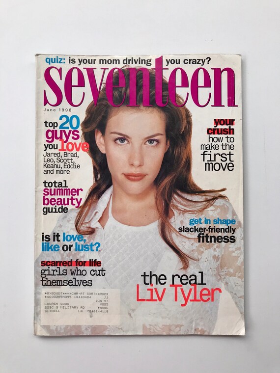 Seventeen Magazine June 1996 Liv Tyler On Cover Vintage Etsy Seventeen Magazine June 1996 Liv Tyler On Cover Vintage Etsy