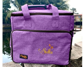 Purple Personalized Pet Bag  - Monogram Pet weekender Travel Bag , Custom Pet travel bag