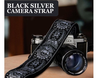 Camera strap For Canon, Nikon and More. | Woven vegan leather camera strap