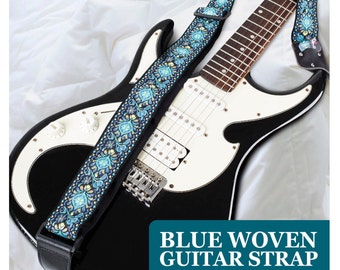 Guitar Strap Woven, Guitar Accessory, Guitar player gift for him boyfriend