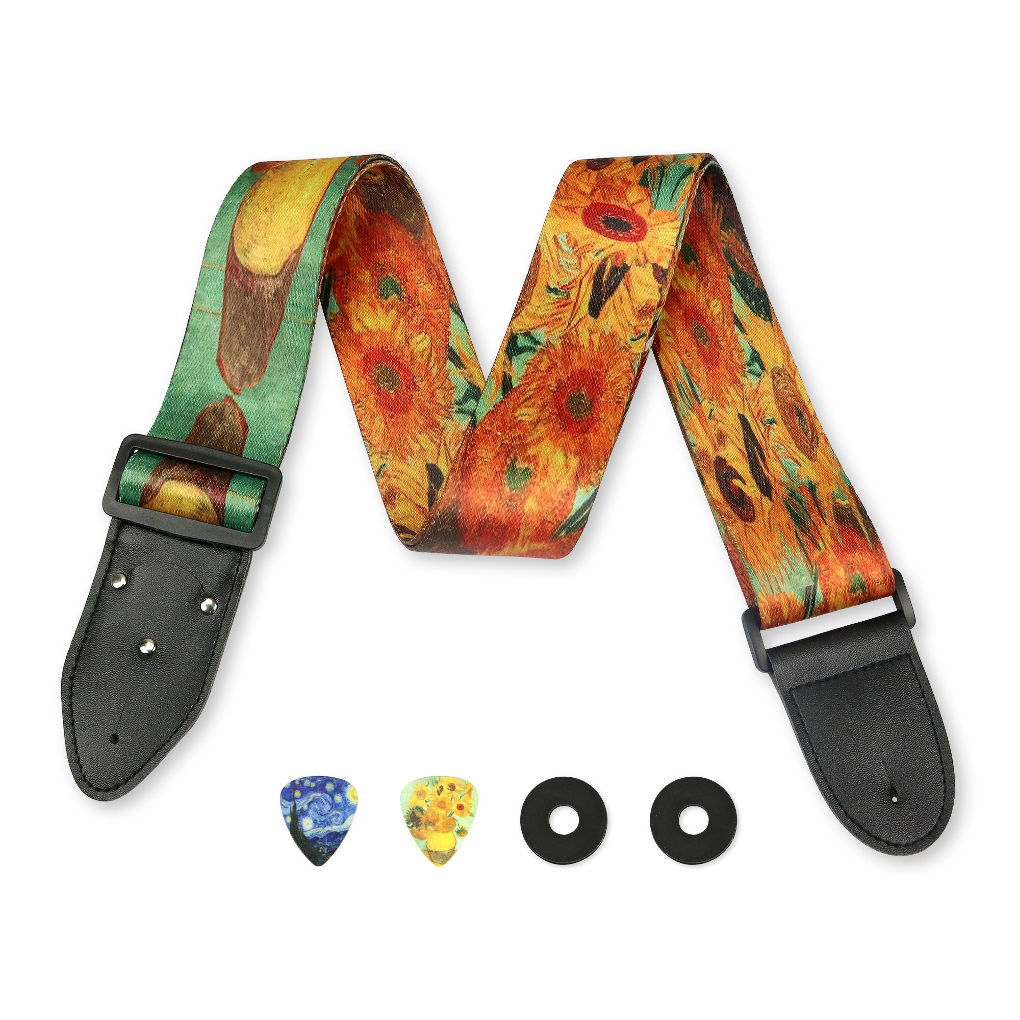 Van gogh guitar strap deals