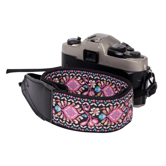 Pink BOHO Woven Camera Strap for Any DSLR Camera Canon and - Etsy