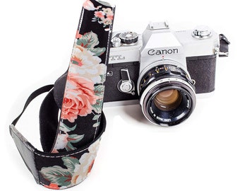 Roses Camera strap Flower For Canon, Nikon and Sony