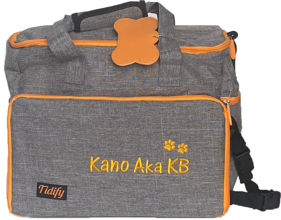Personalized Pet Bag Carrier Monogram Dog Travel Bag 