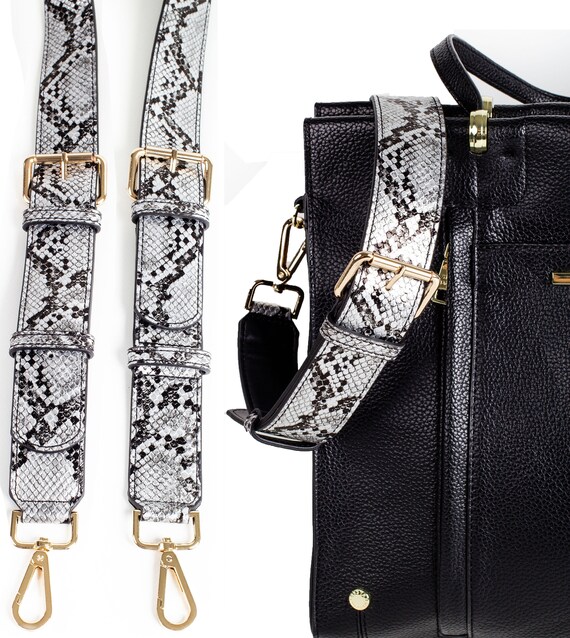 snakeskin bag strap