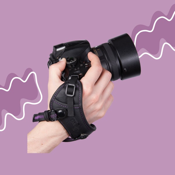 Wrist camera strap - Genuine Camera Strap - Hand Camera Strap - Padded Camera Strap - Photographer Gift - DSLR Camera Strap - Gift For Men
