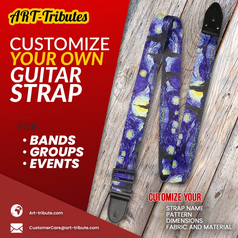 Personalized Custom Guitar Straps Custom Guitar Straps Etsy