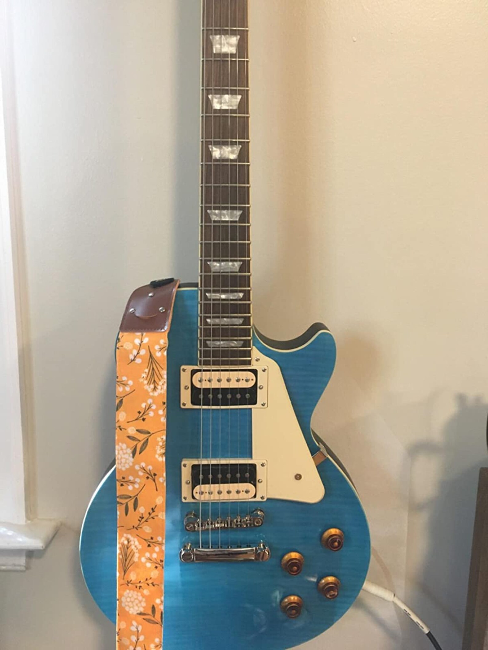 Mustard Guitar Strap Acoustic Guitar Strap Yellow Gift Etsy