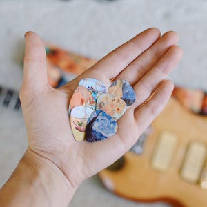 Gift Guitar Picks Art Guitar Picks Case Christmas Gift For Guitar Player image 10