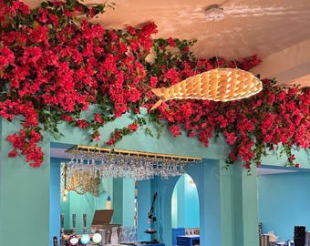 Realistic Faux Bougainvillea Garland, Real Tree Vine Bougainvillea, Bar Flower Decor
