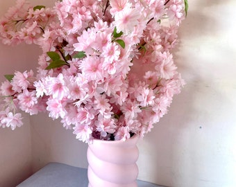 レスリーセイヤー　ピンクの花瓶の花束 レスリーセイヤーピンクの花瓶の花束