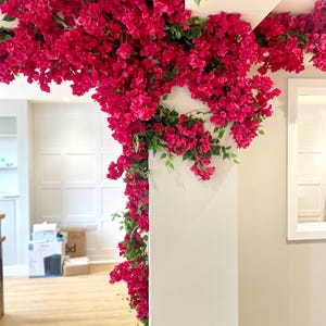 Artificial Bougainvillea Garland, Faux Flower Garland Decoration, Fake Bougainvillea, Wedding Flower Garland
