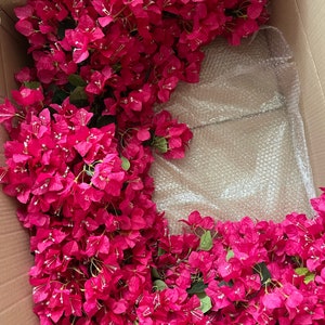 Artificial Bougainvillea Garland 150 cm, Faux Bougainvillea Flower Garland, Bougainvillea Flower Indoor, Outdoor, Lux Flower Garland image 10