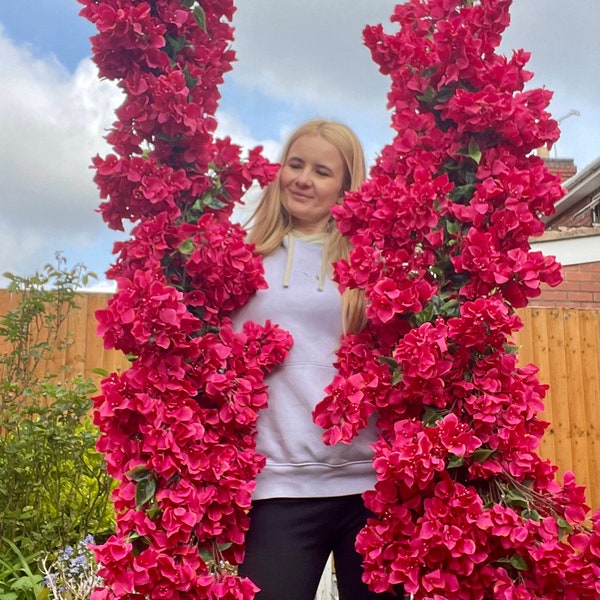 1 PCS Artificial Bougainvillea Garland, Faux Bougainvillea Swag, Bougainvillea Tree, Floral Swag,  Bougainvillea, Luxe Flowers