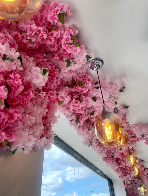 Luxury Faux Cherry Blossom Garland 150cm | Pink Artificial Flower