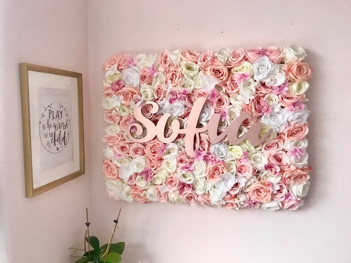 etsy flower wall