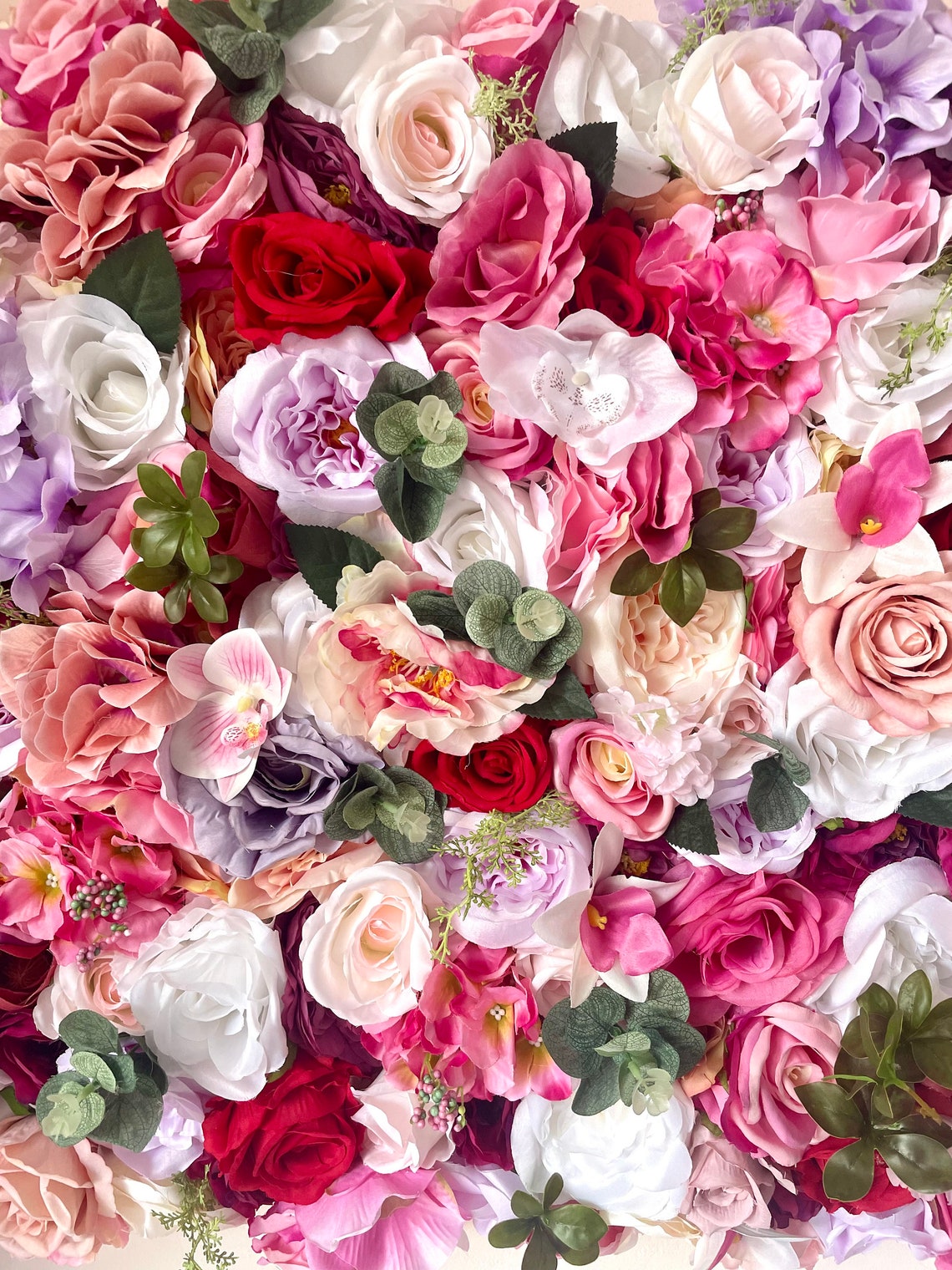 Flower Wall Backdrop Flower Wall Panels Artificial Silk Etsy UK