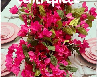 3/6 pezzi Fiori artificiali 80cm Rami di bouganville in seta finta