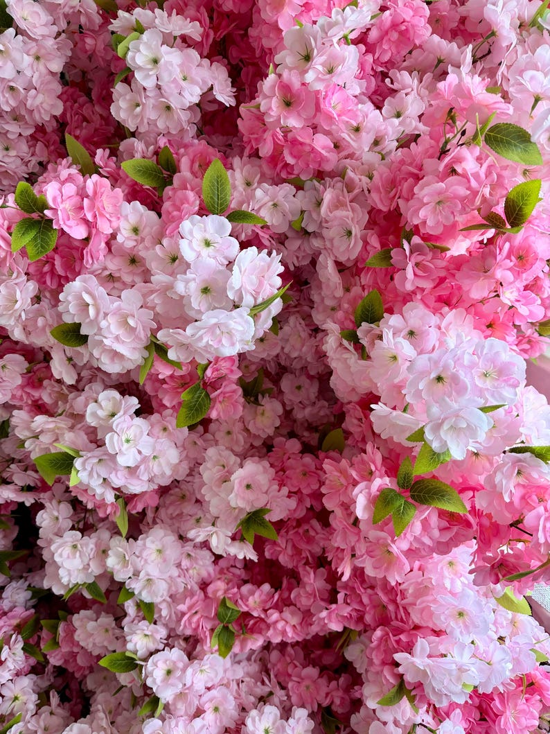 Luxury Faux Cherry Blossom Garland 150cm | Pink Artificial Flower Garland, Cherry Blossom Decor image 13