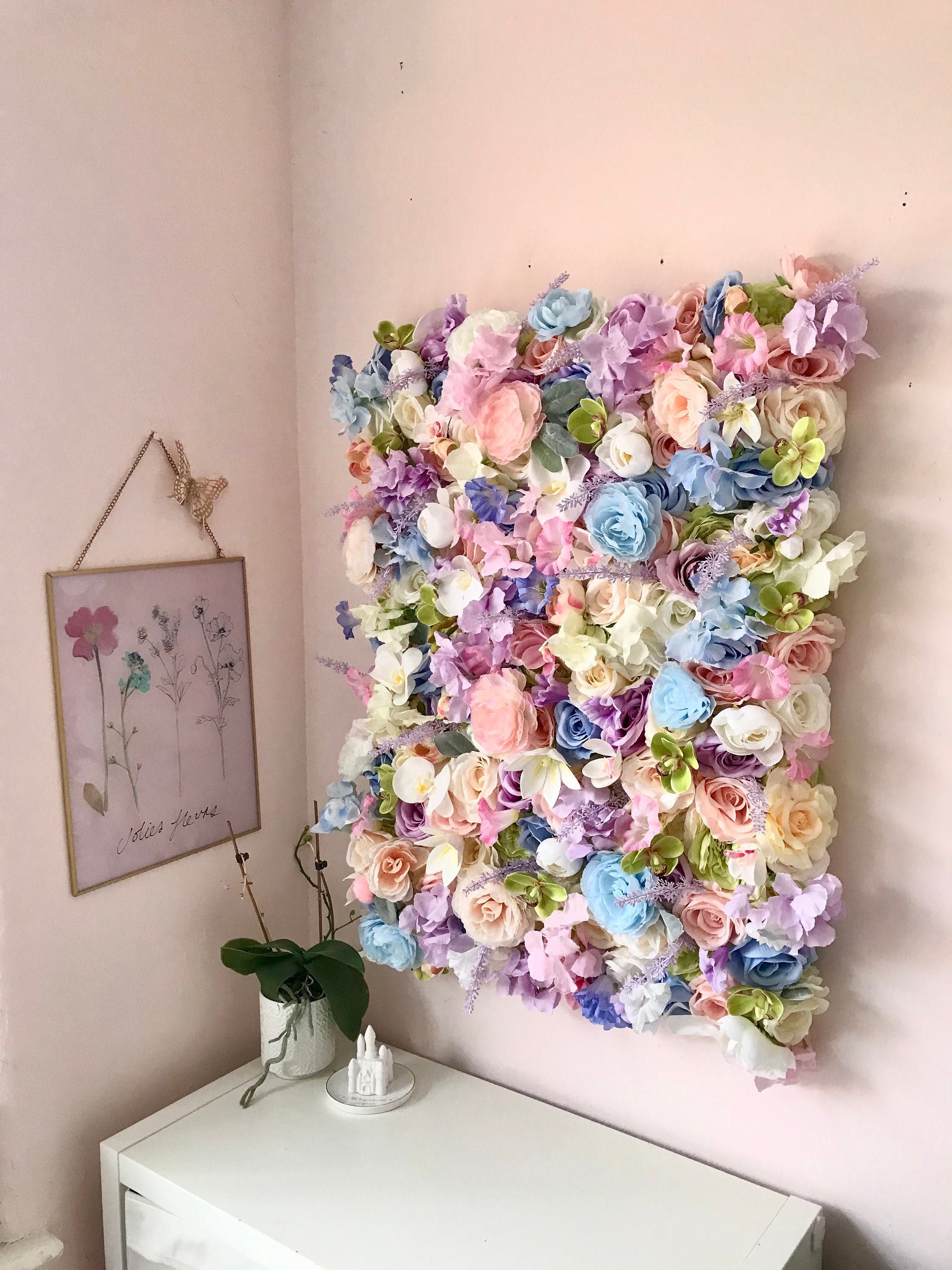 3D Luxury Pastel Flower Wall Custom 3D Flower Wall Backdrop Etsy UK