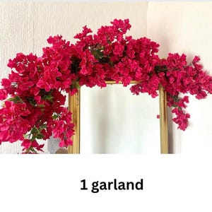 Fuchsia Bougainvillea Garland: 150cm Faux Floral Vine