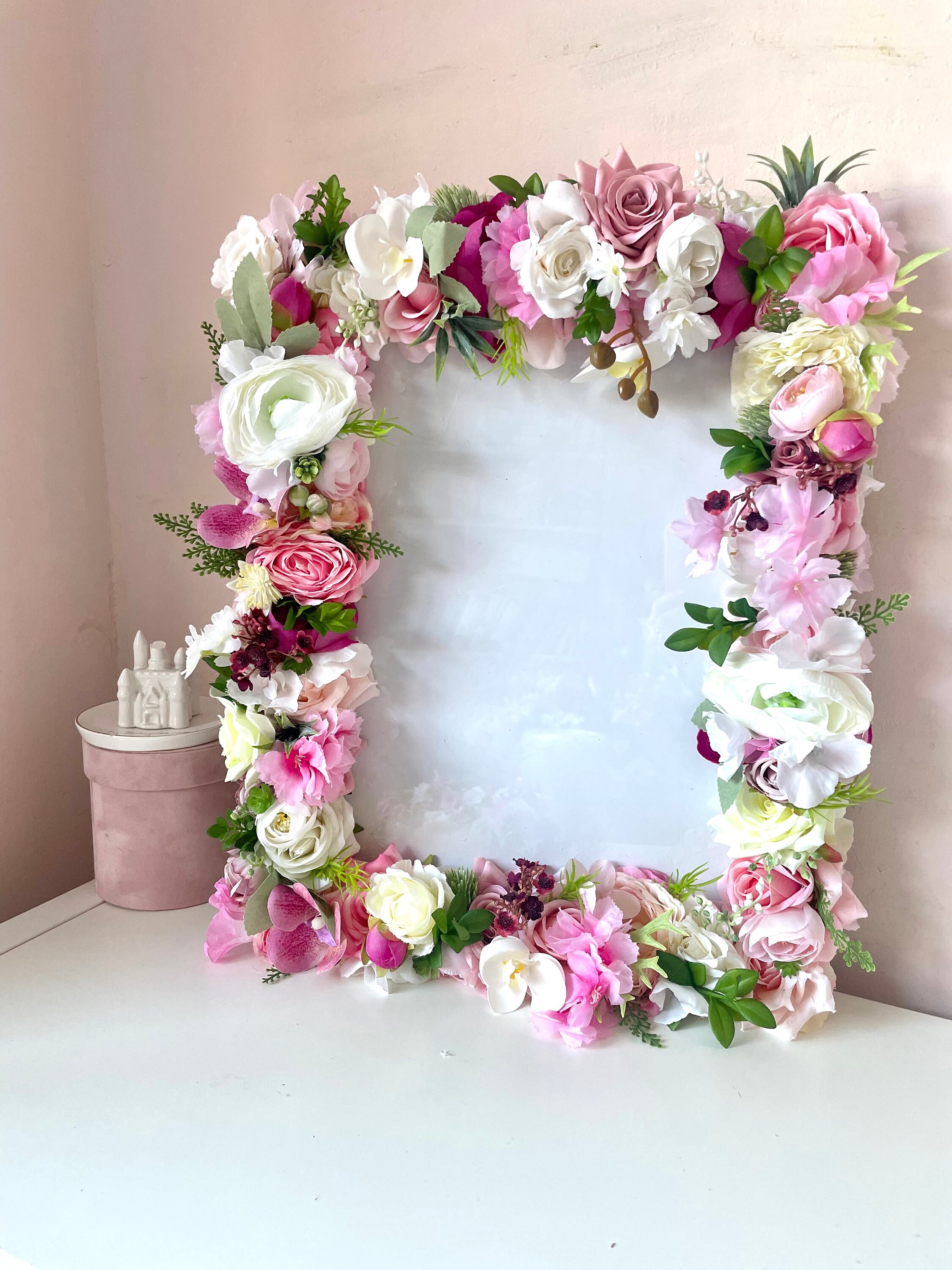 3D Floral Photo Frame: Custom Silk Flower Picture Frame - Etsy UK