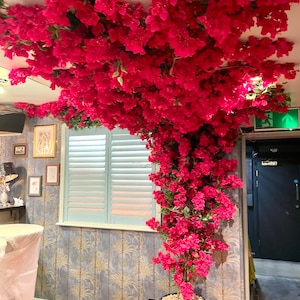 Artificial Bougainvillea Garland 150 cm, Faux Bougainvillea Flower Garland, Bougainvillea Flower Indoor, Outdoor, Lux Flower Garland image 7