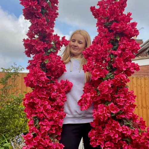 新品タグ付【SUKALA】花柄リリーピンク上下(М) Fuchsia Bougainvillea Garland, Artificial Floral Swag, Vibrant