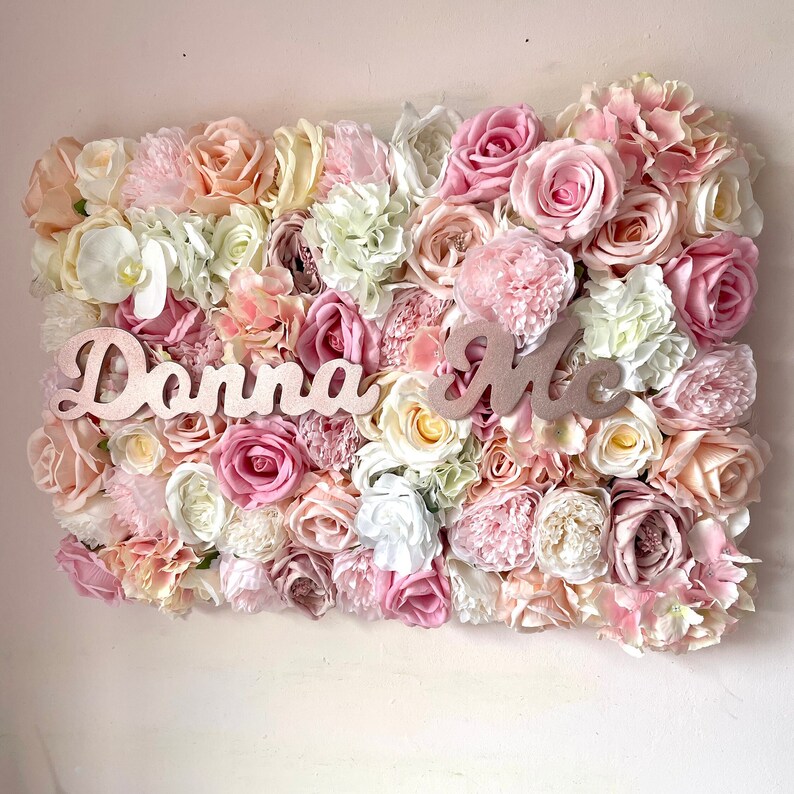 Pink and Gold Nursery Decor Flower Wall Nursery Floral Etsy UK