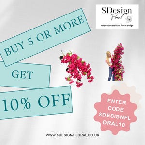 Peut inclure: Achetez 5 arrangements floraux artificiels ou plus et obtenez 10% de r&eacute;duction. Entrez le code SDESIGNFLORAL10 &agrave; la caisse. SDesign Floral, Design floral artificiel innovant.