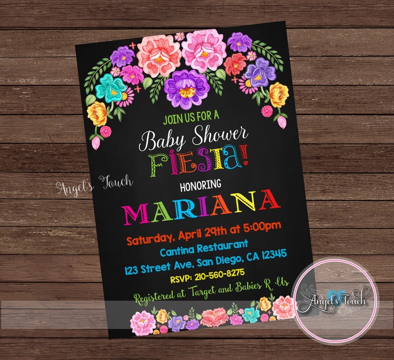 Fiesta Baby Shower Invitation Fiesta Baby Shower Fiesta Etsy