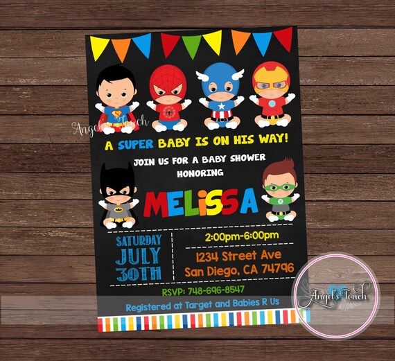 superhero baby shower