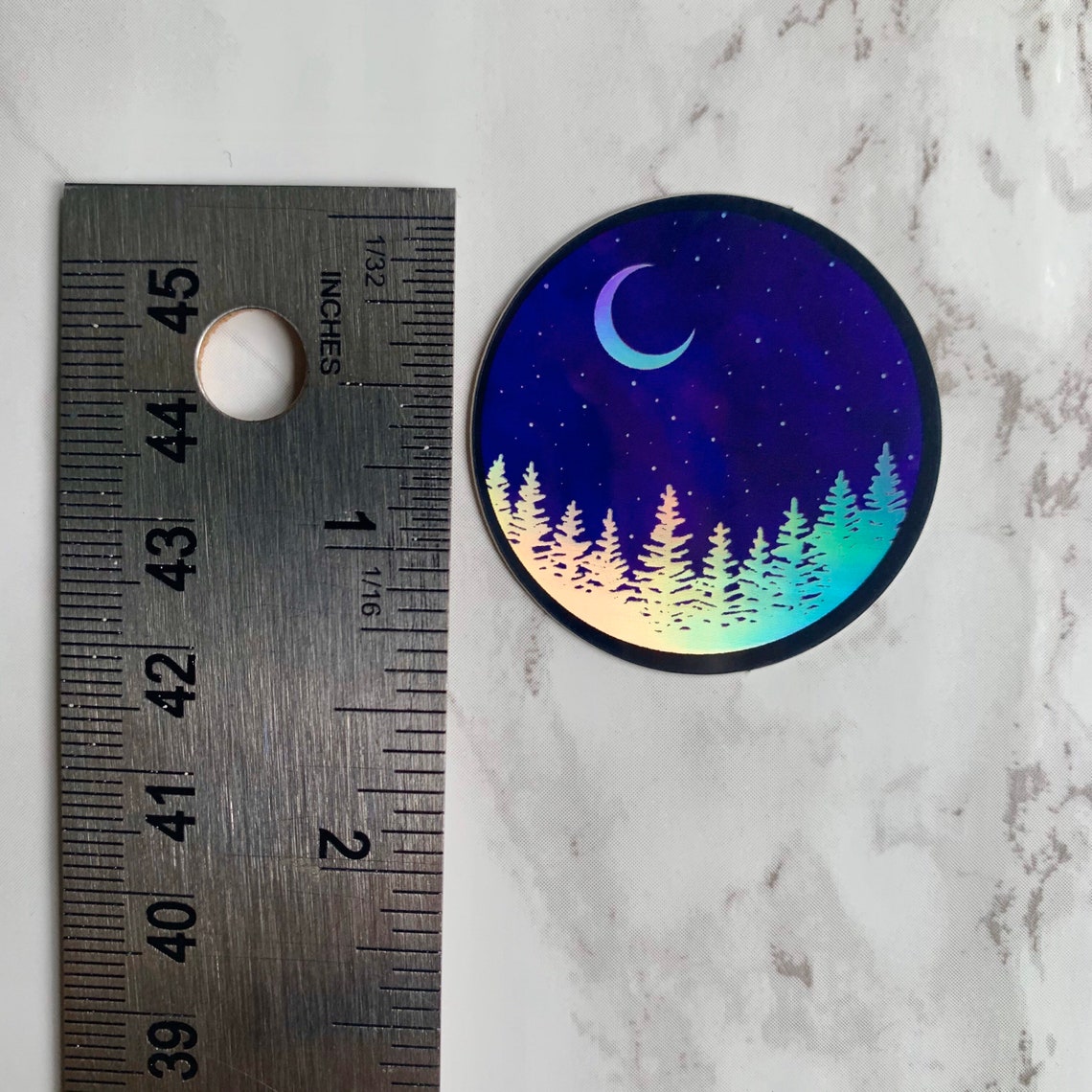 Mini Sticker Holographic Nature Sticker Pop-socket Sticker - Etsy