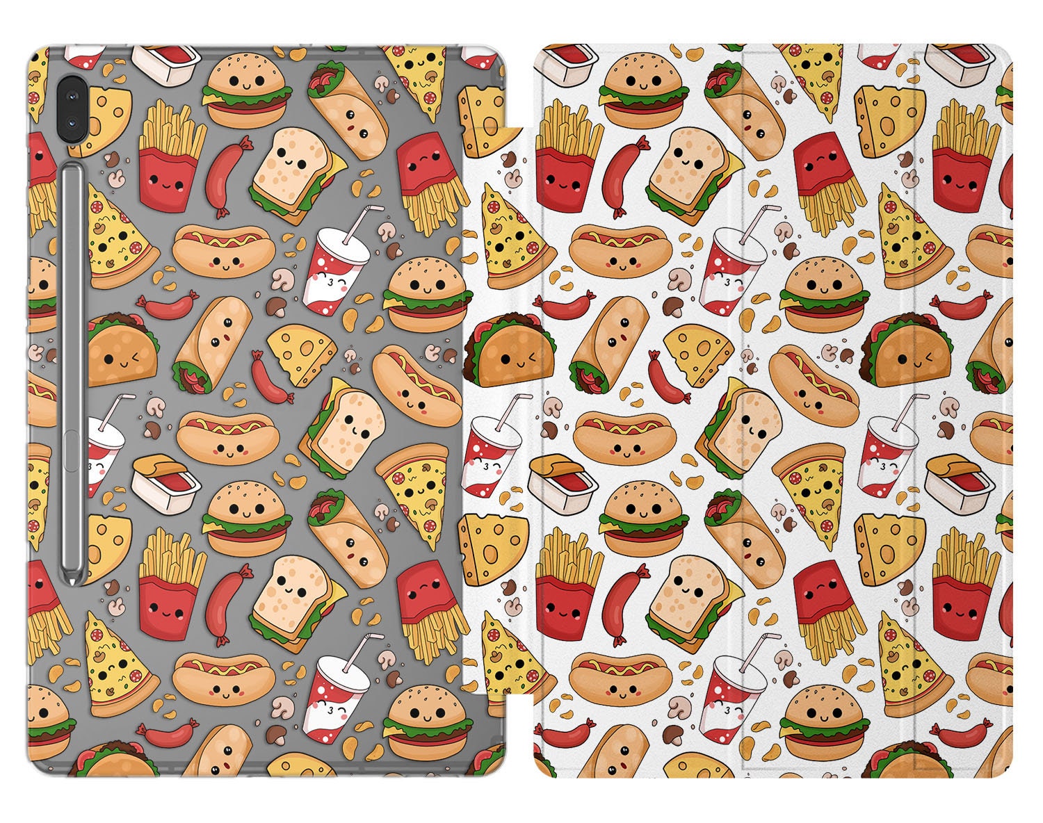 Buy Kawaii Tablet Case for Galaxy Tab S4 Cover Junk Food Pattern