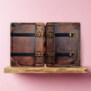 Steampunk iPad Folio, Antique Book Look (Fits Multiple Models)