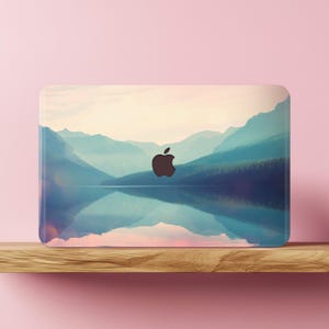Foggy Mountains MacBook Pro Case 16 14 inch M3 M2 M1 Pastel Landscape Air 15 13 12 11&quot; 2022 2020 2018 Travel Mac Book Hard Cover View A2779