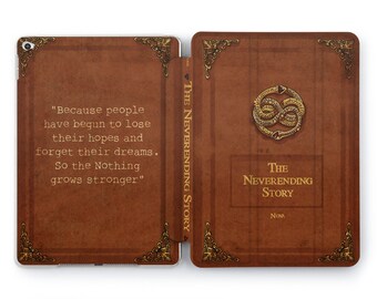 The Neverending Story iPad Pro 11 vintage iPad case 10.2 2019 iPad 2022 iPad case 12.9 2021 10.9 Air 2 cover iPad 9.7 smart 4 2020 stand 6 3