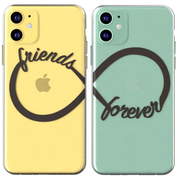 Friends Forever Infinity sign Xr couple case iphone Xs Max case iphone 11 Pro cover Matching iphone case Cute iphone case 8 phone X 12 Mini