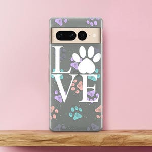 Veterinary case LG G7 Fit Clear tpu Paws pattern Pixel 5a case animal Cover Lg G8S ThinQ Google Pixel 3a XL Stylo 5 Medical Velvet 6 4a 7 5G