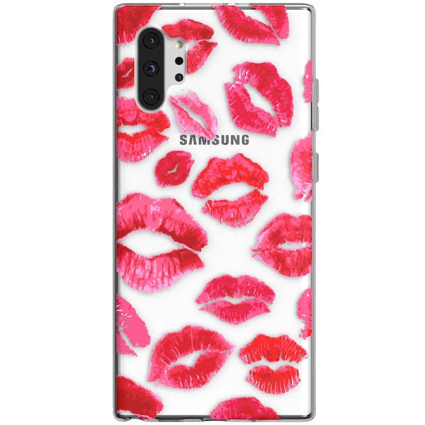 Kiss pattern Note 10 case Lips Girlish phone case Samsung S10 5G Case Phone case S8 Plus S20 Ultra 20 Case Cute Galaxy S9 Samsung A90 M20 S7