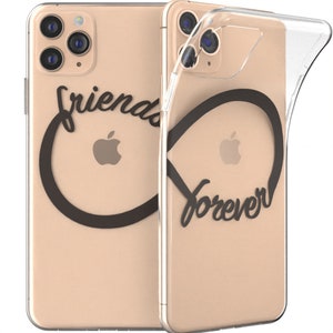 Friends Forever Infinity sign Xr couple case iPhone Xs Max case iPhone 11 Pro cover Matching iPhone case Cute iPhone case 8 phone X 12 Mini image 9