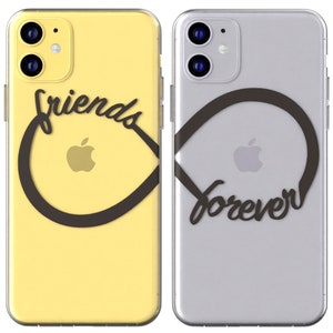 Friends Forever Infinity sign Xr couple case iPhone Xs Max case iPhone 11 Pro cover Matching iPhone case Cute iPhone case 8 phone X 12 Mini image 7