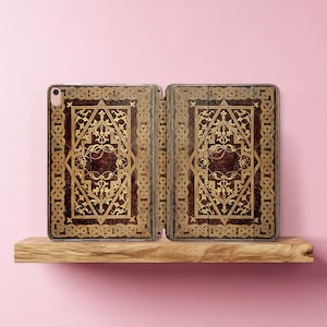 Aangepaste iPad-hoes iPad 10,2 monogram vintage boek iPad 9,7 case 2021 10.9 mini 6 A2568 iPad Pro 11 inch 2022 Air slimme hoes iPad 4 5 10 2020