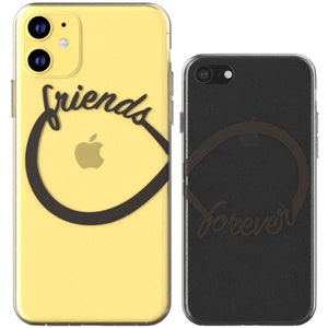 Friends Forever Infinity sign Xr couple case iPhone Xs Max case iPhone 11 Pro cover Matching iPhone case Cute iPhone case 8 phone X 12 Mini image 4
