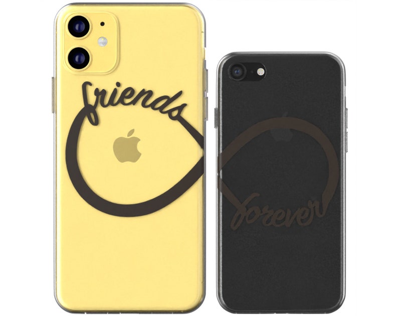Friends Forever Infinity sign Xr couple case iPhone Xs Max case iPhone 11 Pro cover Matching iPhone case Cute iPhone case 8 phone X 12 Mini image 4