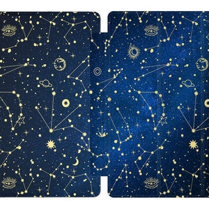 Gold constellations for Samsung tab S6 lite night sky Galaxy Tab S4 case celestial cover A7 tablet S7 plus s8 ultra S5e 10.5 Boho A 8 space