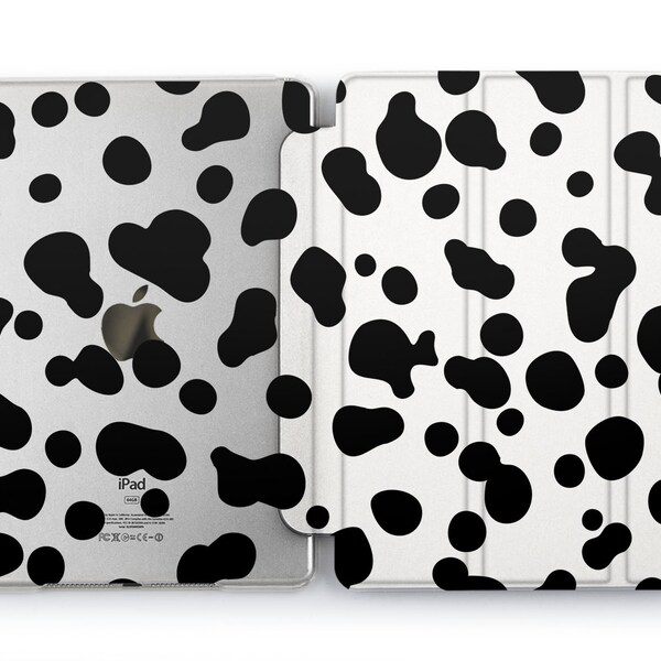 Dalmatian print 2021 iPad 9.7 case Black spots Cow 5 Mini case 10th gen iPad 12.9 iPad 2022 Air case 11 iPad Pro 2020 iPad 10.2 inch 4 A2568